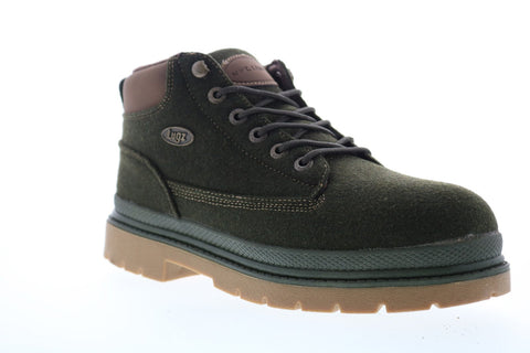 Lugz Drifter Peacoat MDRPT-311 Mens Green Canvas Lace Up Ankle Boots