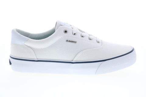 Lugz Flip MFLIPC-140 Mens White Canvas Lifestyle Sneakers Shoes