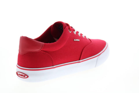 Lugz Flip MFLIPC-6330 Mens Red Canvas Lace Up Lifestyle Sneakers Shoes