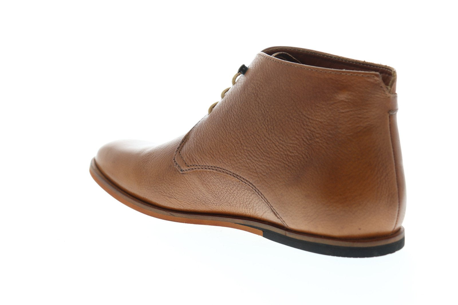 Frank Wright Men\'s Size 11 Black Leather Chukka Boots with Tan Sole FRANK WRIGHT Stamp Brown Leather Laced Up Chukka Ankle Boots  main image 2