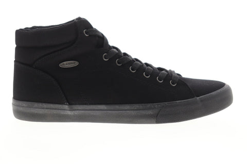 Lugz King HC MKINGHC-001 Mens Black Canvas Lace Up High Top Sneakers Shoes