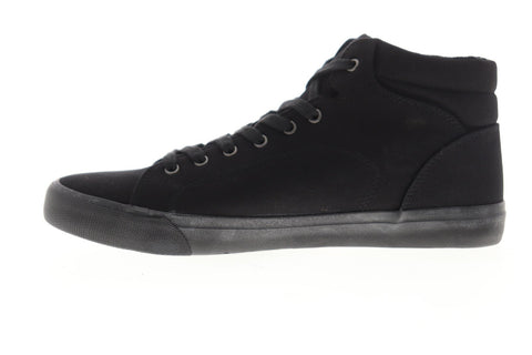 Lugz King HC MKINGHC-001 Mens Black Canvas Lace Up High Top Sneakers Shoes