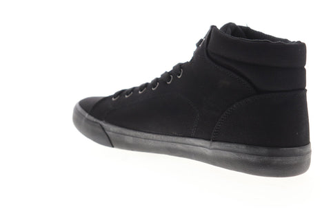 Lugz King HC MKINGHC-001 Mens Black Canvas Lace Up High Top Sneakers Shoes