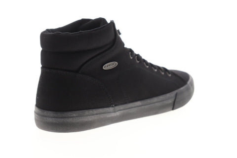 Lugz King HC MKINGHC-001 Mens Black Canvas Lace Up High Top Sneakers Shoes