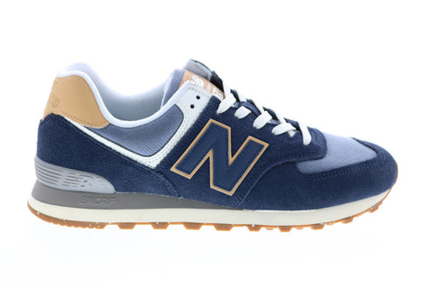 New Balance 574 ML574AB2 Mens Blue Suede Lifestyle Sneakers Shoes
