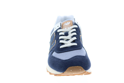 New Balance 574 ML574AB2 Mens Blue Suede Lifestyle Sneakers Shoes