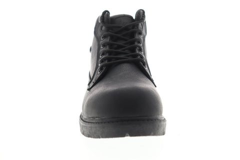 Lugz Mantle Mid MMANTMV-001 Mens Black Leather Lace Up Casual Dress Boots Shoes