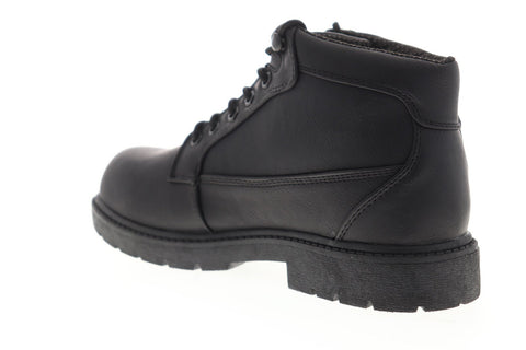 Lugz Mantle Mid MMANTMV-001 Mens Black Leather Lace Up Casual Dress Boots Shoes