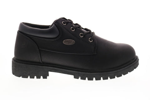 Lugz Nile Lo MNILELV-001 Mens Black Synthetic Lace Up Ankle Boots