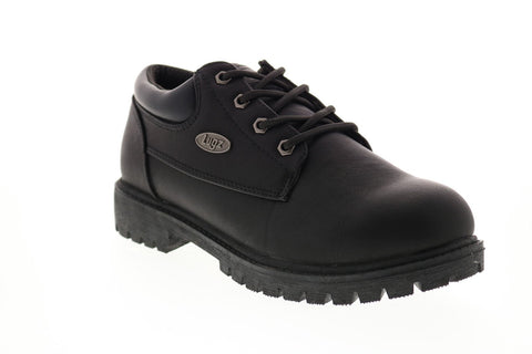 Lugz Nile Lo MNILELV-001 Mens Black Synthetic Lace Up Ankle Boots