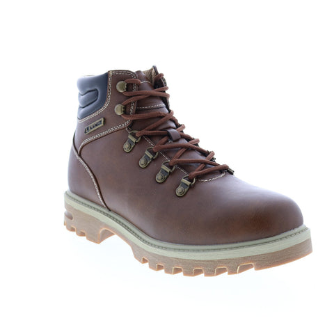 Lugz Range MRANGGV-7747 Mens Brown Synthetic Lace Up Casual Dress Boots