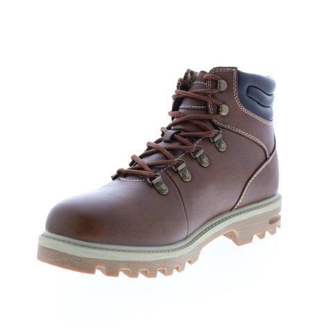 Lugz Range MRANGGV-7747 Mens Brown Synthetic Lace Up Casual Dress Boots
