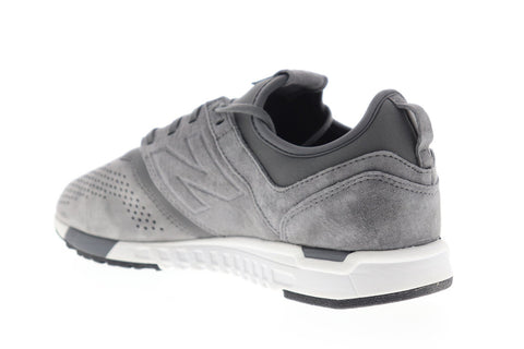 New Balance 247 MRL247LY Mens Gray Wide Suede Low Top Sneakers Shoes