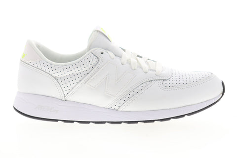 New Balance 420 MRL420SJ Mens White Wide Leather Low Top Sneakers Shoes