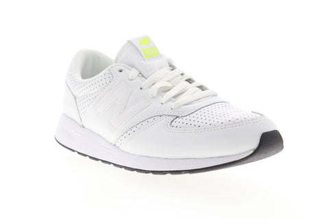 New Balance 420 MRL420SJ Mens White Wide Leather Low Top Sneakers Shoes