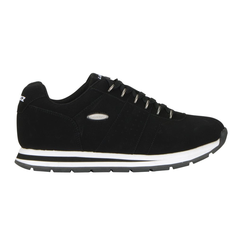 Lugz Run Classic MRUNCLAD060 Mens Black Nubuck Lifestyle Sneakers Sho Ruze Shoes