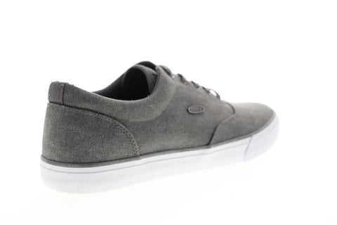 Lugz Seabrook Mens Gray Canvas Low Top Lace Up Sneakers Shoes