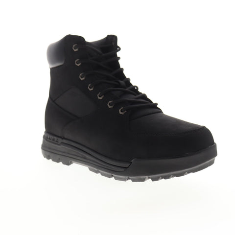 Lugz Sentry MSENTD-001 Mens Black Nubuck Lace Up Casual Dress Boots Shoes
