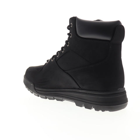 Lugz Sentry MSENTD-001 Mens Black Nubuck Lace Up Casual Dress Boots Shoes