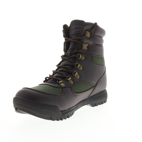 Lugz Sloan HI WR MSLONHGV-2415 Mens Brown Canvas Casual Dress Boots Shoes