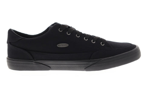 Lugz Stockwell Mens Black Canvas Low Top Lace Up Sneakers Shoes