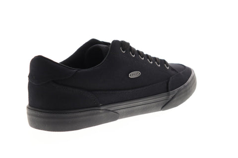 Lugz Stockwell Mens Black Canvas Low Top Lace Up Sneakers Shoes