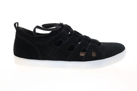 Earth Inc. Mulberry Gillie Tie Womens Black Suede Lifestyle Sneakers Shoes