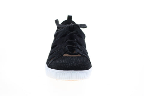 Earth Inc. Mulberry Gillie Tie Womens Black Suede Lifestyle Sneakers Shoes