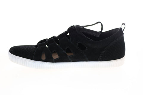 Earth Inc. Mulberry Gillie Tie Womens Black Suede Lifestyle Sneakers Shoes