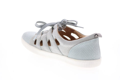 Earth Inc. Mulberry Gillie Tie Womens Gray Suede Lifestyle Sneakers Shoes