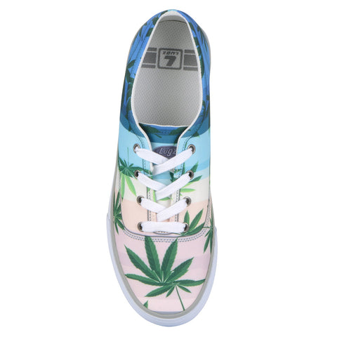 Lugz Uniprint Maui Wowie 2 Mens Beige Canvas Lifestyle Sneakers Shoes
