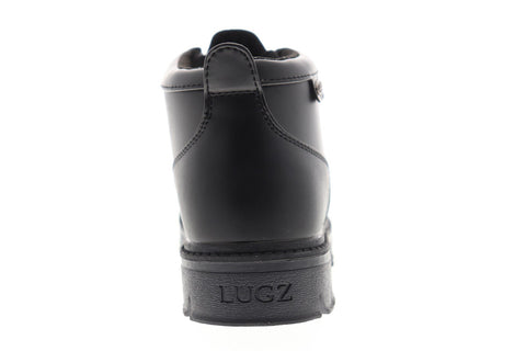 Lugz Walker Mens Black Synthetic & Leather Chukkas Lace Up Boots Shoes