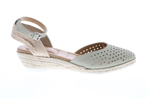 Me Too Norina Closed Toe Ankle Strap Womens Blue Slingback Flats Shoes