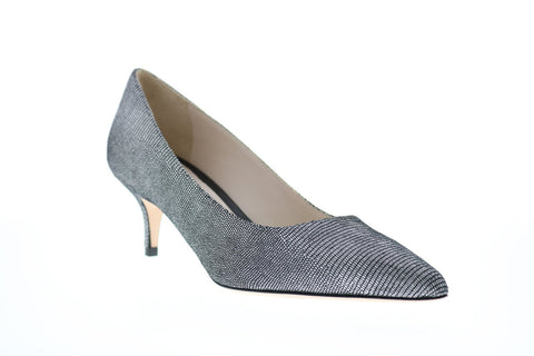 Bruno Magli Maela-B Womens Silver Leather Heels Slip On Pumps Shoes