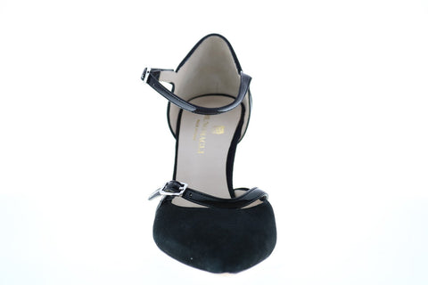 Bruno Magli Selby-A Womens Black Suede Heels Strap Shoes