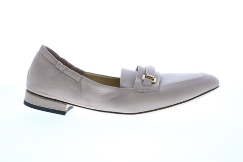 Bruno Magli Vinny Womens Beige Nappa Slip On Loafers Flats Shoes