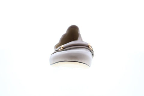 Bruno Magli Vinny Womens Beige Nappa Slip On Loafers Flats Shoes