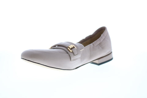 Bruno Magli Vinny Womens Beige Nappa Slip On Loafers Flats Shoes