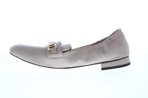 Bruno Magli Vinny Womens Beige Nappa Slip On Loafers Flats Shoes