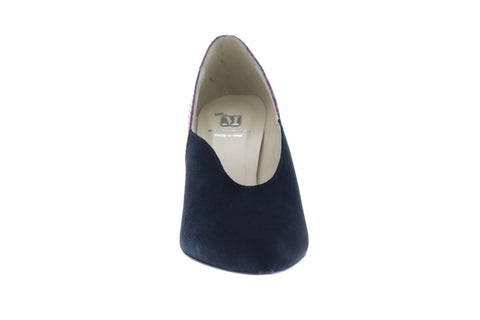 Bruno Magli Ale Womens Black Suede Slip On Heels Pumps Shoes