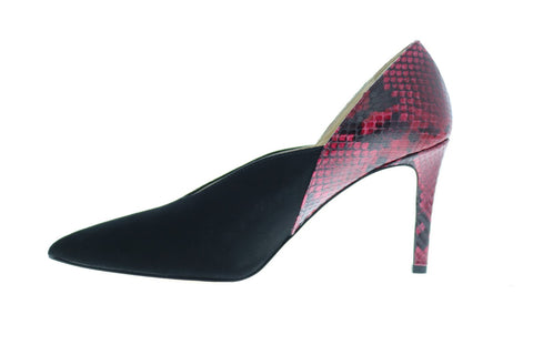 Bruno Magli Ale Womens Black Suede Slip On Heels Pumps Shoes