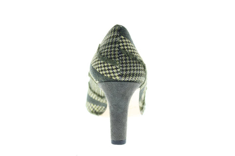 Bruno Magli Ashley Womens Green Canvas Heels Slip On Pumps Shoes
