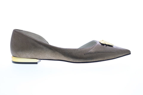 Bruno Magli Gianna Womens Brown Suede Slip On Flats Ballet Shoes