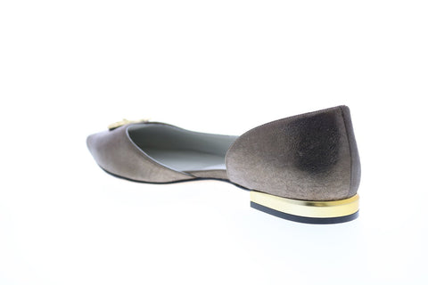 Bruno Magli Gianna Womens Brown Suede Slip On Flats Ballet Shoes