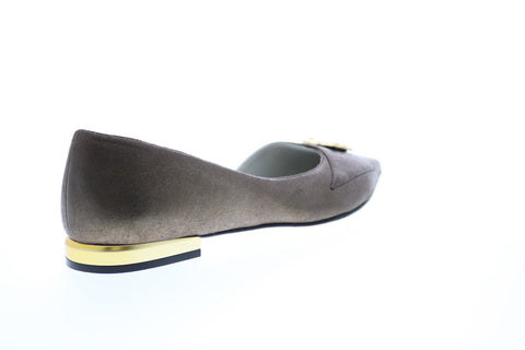 Bruno Magli Gianna Womens Brown Suede Slip On Flats Ballet Shoes