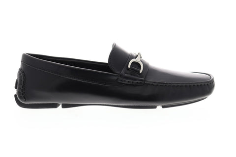 Bruno Magli Nestor NESTOR Mens Black Leather Dress Slip On Loafers Shoes