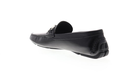 Bruno Magli Nestor NESTOR Mens Black Leather Dress Slip On Loafers Shoes
