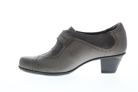 Earth Inc. Nutmeg Leather Womens Gray Leather Strap Ankle & Booties Boots