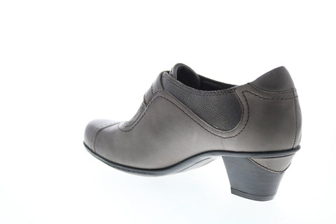 Earth Inc. Nutmeg Leather Womens Gray Leather Strap Ankle & Booties Boots