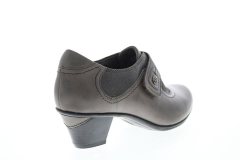 Earth Inc. Nutmeg Leather Womens Gray Leather Strap Ankle & Booties Boots
